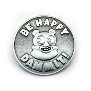 Dick Daniels - Be Happy Dammit! 3D Cast Lapel Pin