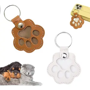 Dog Cat Fur Keepsake Keychain, Leather Pet Hair Storage Charm, Small Memorial Holder for Pet Lovers, Daily Carry Remembrance Gift for Pets  Emotional
