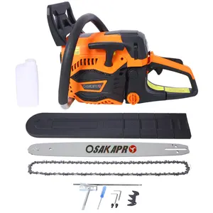 62CC Gas-Powered Chainsaw, 22-Inch 2-Cycle Petrol Handheld Chain Saw with 22 inch chain, EPA-Compliant Gasoline Saw for Tree Wood Cutting