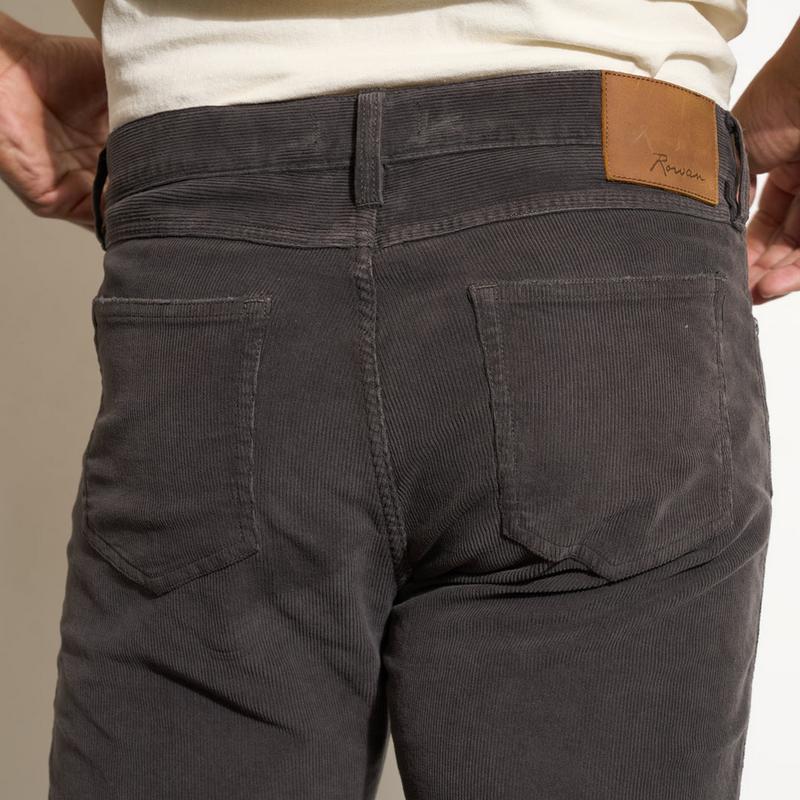 Rowan JD 5 Pocket Corduroy Pant - Washed Black