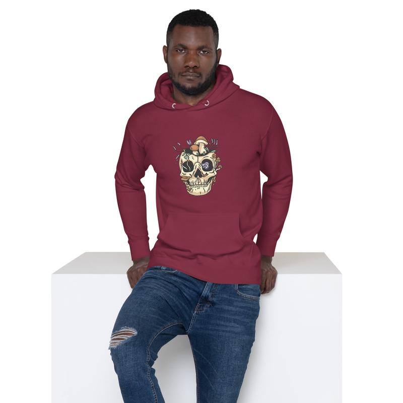 SNRG Skull & Shroomz Graphic Unisex Hoodie - Escape The Ordinary