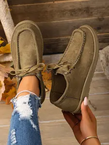 Women's Fashion Loafers, One-Step Slip-On, Casual Lightweight Flat Shoes, Trendy Comfortable Minimalist Work Shoes, Casual Flats, Walking Shoes