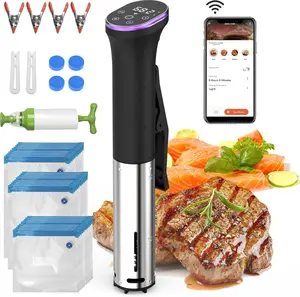 Karinear WiFi Waterproof Sous Vide , Multifunction Sous-Vide Machine,Slow Cooker with 30 Sealed Bags, Vacuum Pump, Magnet, Support APP Control, Kitchen Tools , slow cook.