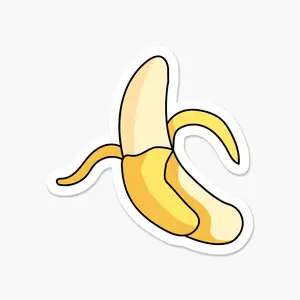 Peeled Banana  - Food Sticker