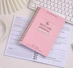 Healing Journal 50 Sheets Mood Daily Log Recording Journal for Mindfulness Self-Care & Anxiety Relief Spiral Bound Notebook