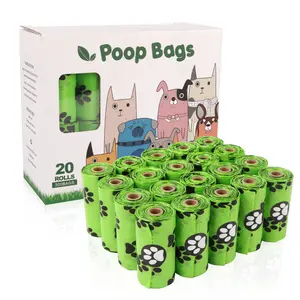 PetSafe Dog Poop Bag - 20 Rolls of Green Poop Bags for Dogs - Continuous Roll HDPE+EPI Material - 15 Pieces per Roll - Eco-Friendly Degradation - 23x33cm Size - Pet Supplies