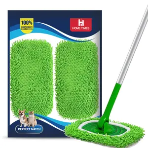 Reusable Wet Pads Refill, Microfiber Mop Refills, Replacement Mop Pads for Swiffer Sweeper Mop, Washable Microfiber Dry Sweeping & Wet Mopping Cloths, Floor Cleaning Supplies