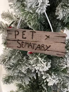 Pet Sematary Sign Ornament Stephen King