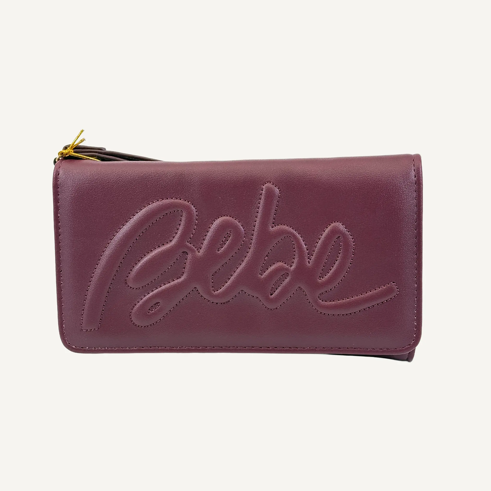 Bebe Women's Maroon Louisa Trifold Wallet, E10-5580-M