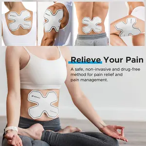 NEENCA Wireless TENS Unit Muscle Stimulator, Smart Rechargeable TENS EMS Muscle Massager for Knee/Shoulder/Back Pain Relief. 4 TENS Pads with Remote Control for Physical Therapy,9 Modes 19 Intensities, Gift, Massagers For Neck And Back Pain Relief, Storag