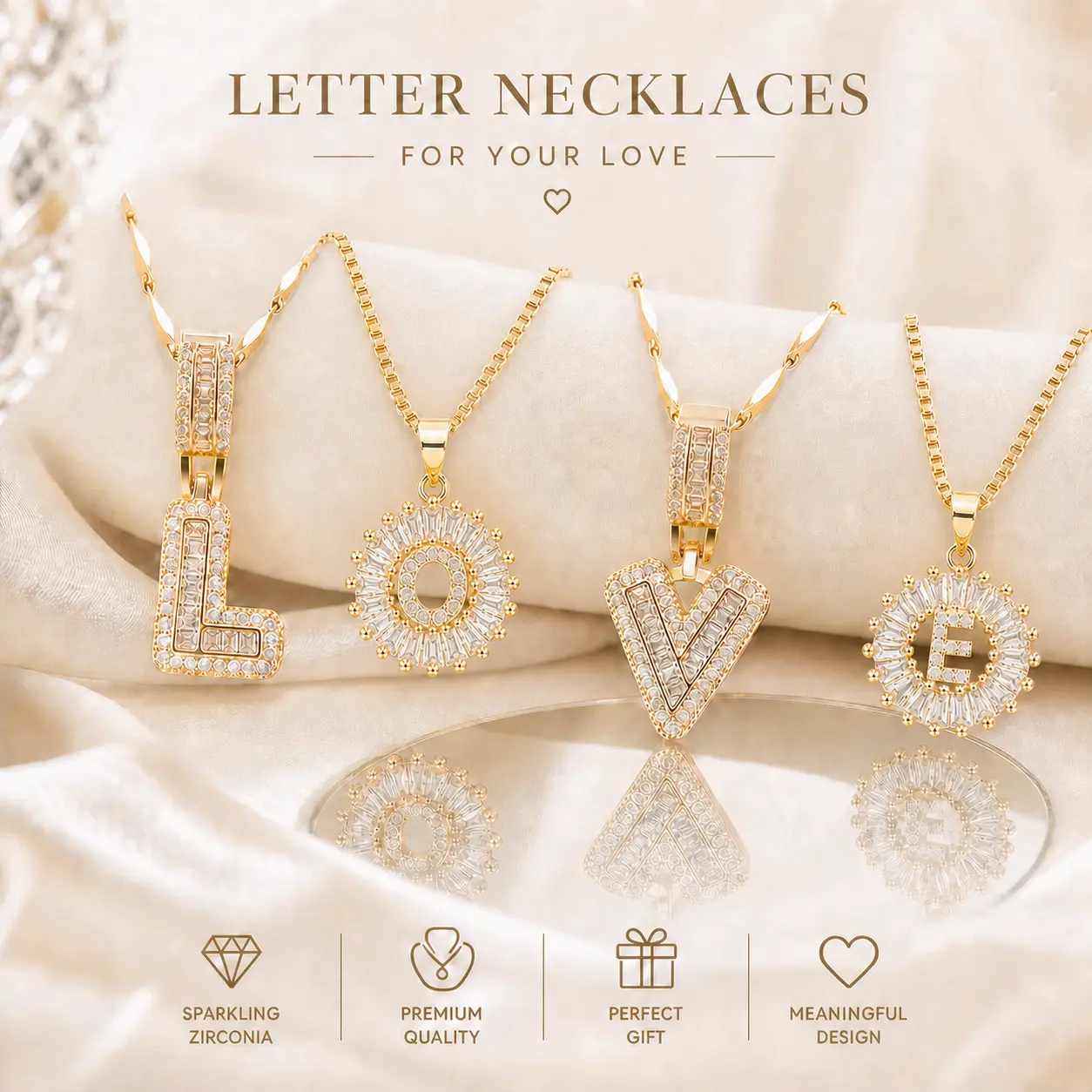 alphabet pendant necklace, crystal letter necklace, gold and silver initial necklace, custom name jewelry, zircon letter pendant,trendy fashion jewelry, birthday gift, anniversary gift, personalized gift