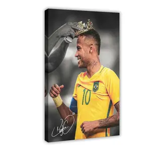Football Neymar Jr III Canvas Poster Wall Art Decoration For Home Bedroom Office Living Dorm Room Decor Boys Girls Gift