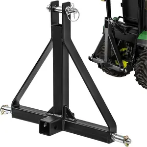 Motor 3-Point Hitch Receiver with 2inch Receiver Trailer Hitch Suitable for Tractor Category 1 Attachment Suitable for Kubota, BX, LM25H, WLM Tractors, NorTrac, Yanmar, Kioti, Cat, John Deere, CAT 1 Hitch