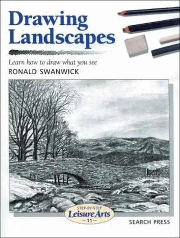 USED Book - Drawing Landscapes (Step-by-Step Leisure Arts) by Ronald Swanwick (Paperback) - english
