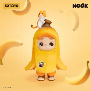 52TOYS NOOK 120% Limited Edition - Bananana Kawaii Creative Gift Room Decor Desktop Decoration Gift for Birthday Party Room Series Figures Cute Together Figures