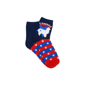 Everything Legwear Llamerica Quarter Crew Sock