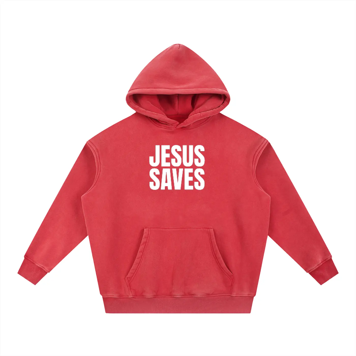 Snow Wash Fleece Oversize Hoodie