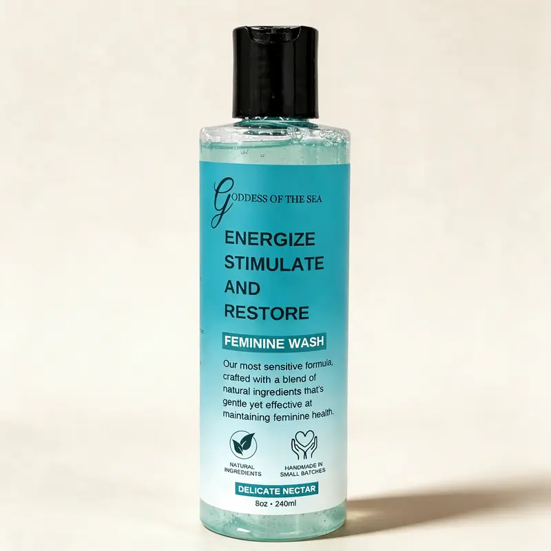 Delicate Nectar Feminine Wash for Women – Gentle, pH Balanced Yoni Cleanser with Natural Oils – Fragrance-Free, Moisturizing Intimate Wash for Odor Support & Sensitive Skin