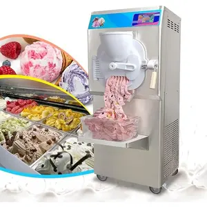 Kolice Commercial ETL certificate Hard ice Cream Machine, Gelato Hard ice Cream Making Machine, Italian ice Machine, Hard ice Cream Maker-Italy Designed Extra Strong Door, 9-11 gal per Hour