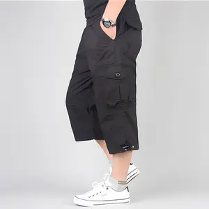 Men's Loose-Fit Cargo Shorts, Lightweight Casual Outdoor Style with Multiple Zippered Pockets and an Adjustable Drawstring Hem, Menswear