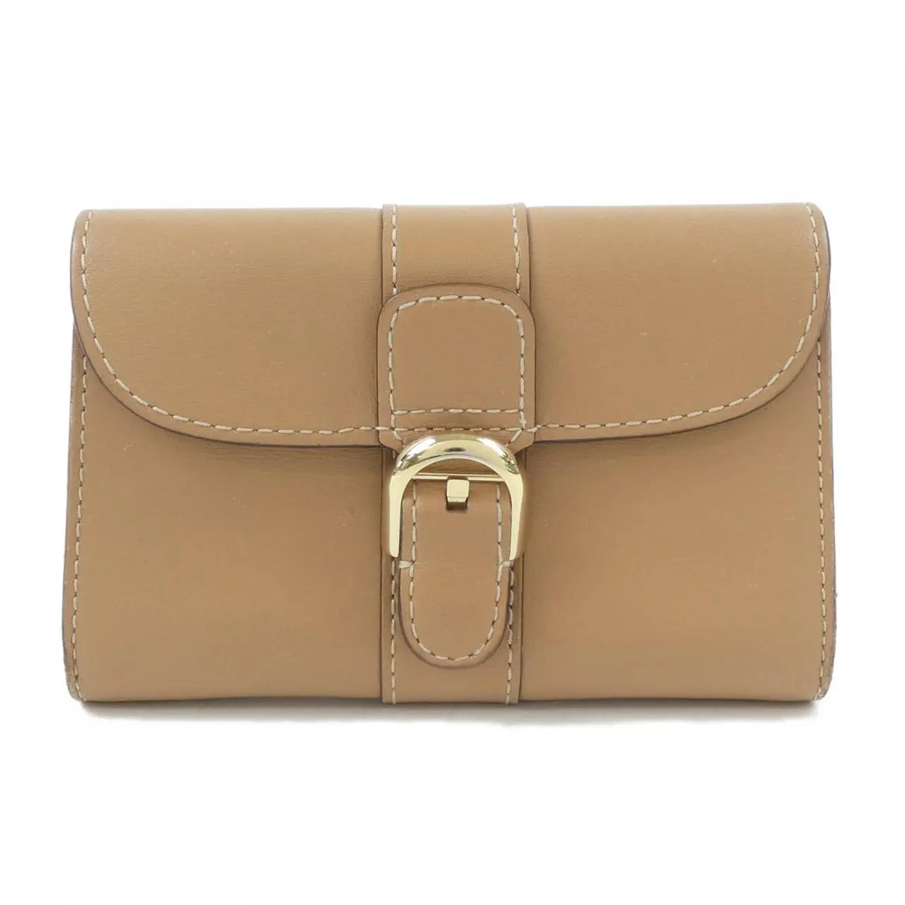 Pre-owned delvaux Calfskin Small Leather Goods Brillant Compact Wallet Box Calf Wallet