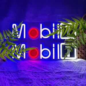 Mobi1 Racing Neon Sign USB Powered Motorsport Inspired Garage Light for Workshop Decor Bar Man Cave Car Lover Wall Art