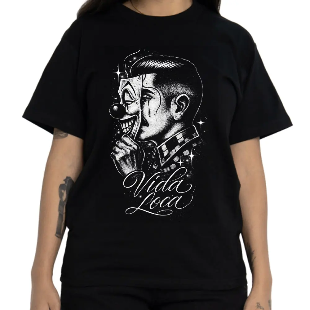 Vida Loca and Smile Chicano Clothes Chicana Style Unisex Hoodie Medium Heavy Sweatshirt T Shirt for Men & Women Full Size S-5XL