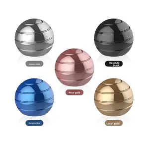 Detachable Desktop Rolling Ball Spinning Stress Relief Gyroscope in Success Silver Rose Gold Dynamic Blue Local Gold