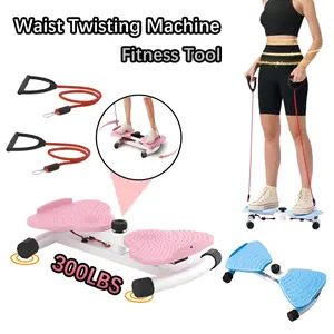 Twister Board 300 Lbs Weight Capacity Noiseless Anti Slip With Resistance Bands Ab Shaping Daily Workout Twist Machine