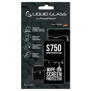 Liquid Glass Screen Protector With $750 Screen Protection Coverage - Scratch Resistant Wipe On Nano Coating for All Apple Samsung and Other Phones Tablets Smart Watch iPhone iPad Galaxy Universal