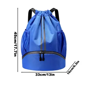 Foldable Waterproof Gym Bag Fitness Backpack Drawstring Shop Pocket Hiking Camping Beach Swimming Men Women Sports Bags liilaimic