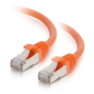 C2G 876 1ft (0.3m) Cat6 Snagless Shielded STP Ethernet Network Patch Cable - Orange