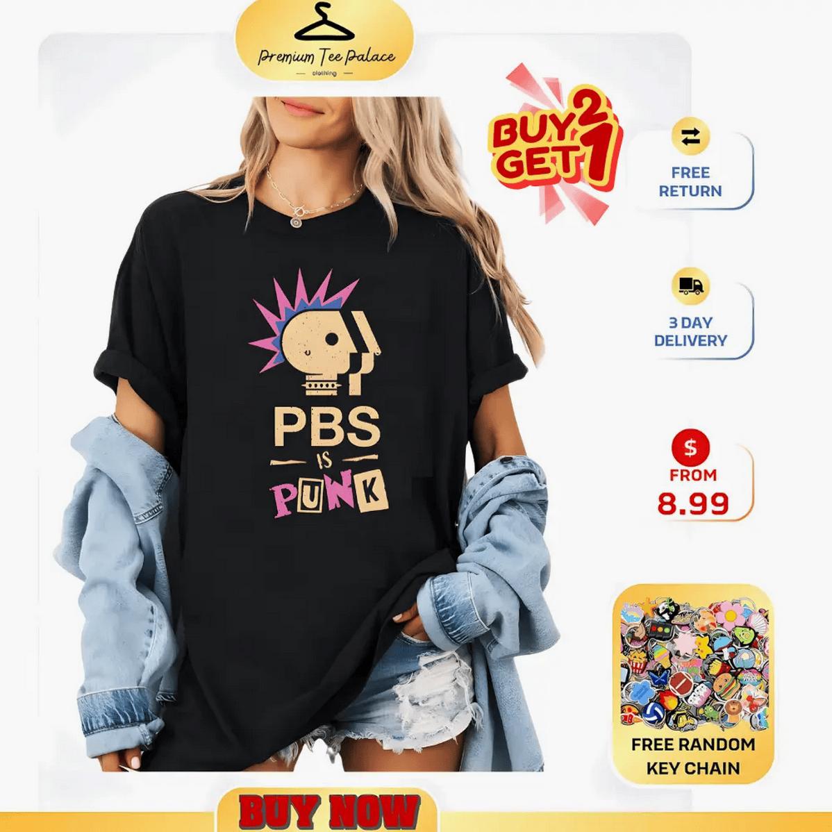 Pb S Is Punk Shirt Funny Punk Rock Parody Graphic Tee Public Broadcastingg Defenderr Shirt For Rebelss Gifts Casual Hoodied Everyday Cotton Sweaters Pb S Is Punk Shirt Funny Punk Rock Parody Graphic Tee Public Broadcastingg Defenderr Shirt For Rebelss Gifts Casual Hoodied Everyday Cotton Sweaters