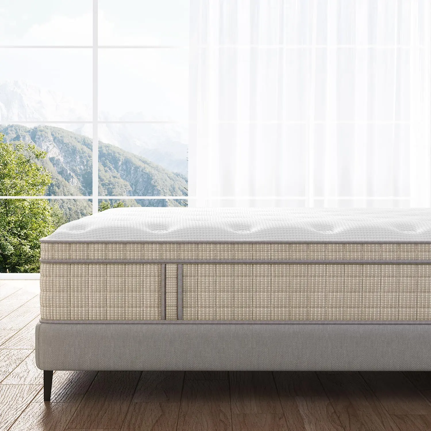 BedStory 10/12/14 Inch Twin Full Queen King Hybrid Mattress, Breathable, Balanced Support & Pressure Relief,Fiberglass-Free, CertiPur-US Certified