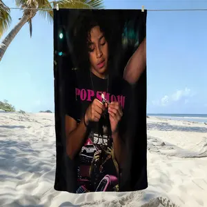 DD Osama  beach towel, soft texture, beach blanket, is a soft and lightweight sand blanket for travel, swimming pool, surfing, yoga, camping, travel towels, personalized towels. Is Christmas, Holidays, Birthdays, Halloween