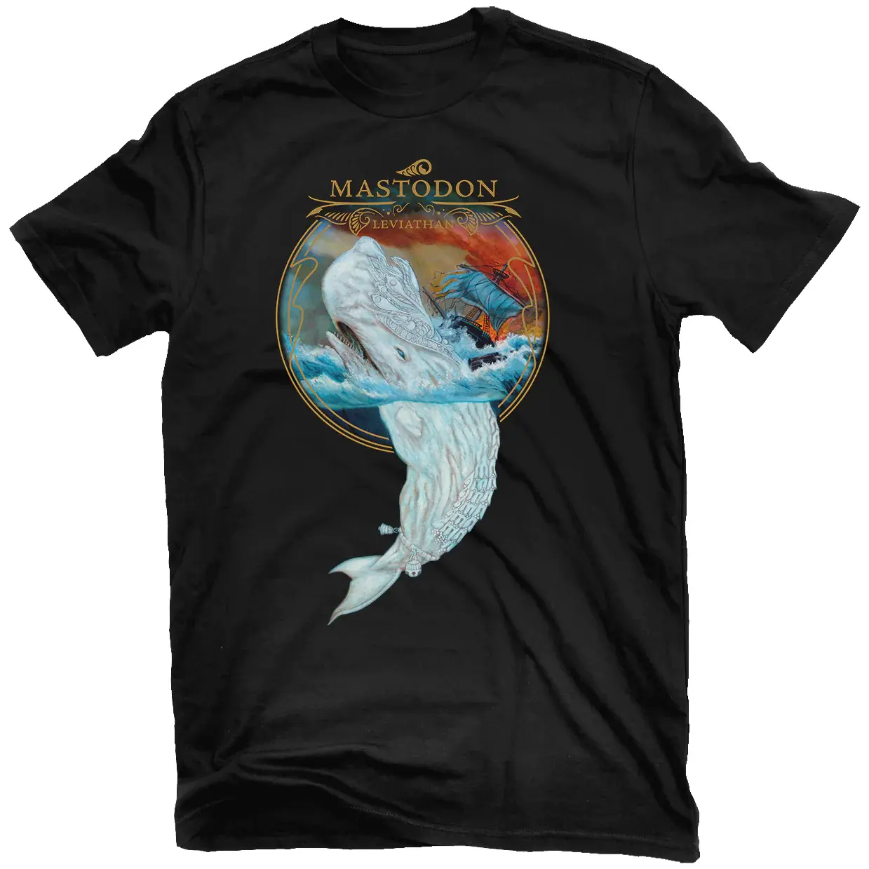 Rare Mastodon Band Cotton Black T-Shirt Basic