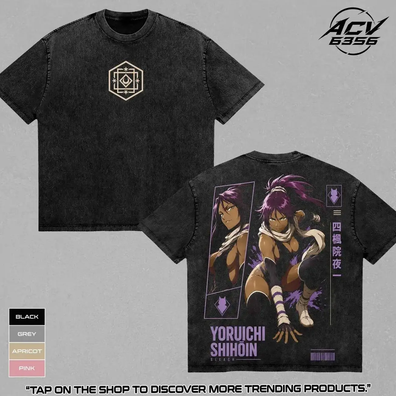 Yoruichi Shihouin Bleach Anime Graphic Tee, Shunshin Flash Step Goddess Character Shirt, Former 2nd Division Captain Wash Apparel, Soul Reaper Black Cat Ninja Top, Manga Inspired Heavy Cotton Vintage Washed T-Shirt, Anime Fan Merch, Fan Outfit Gifts PPU