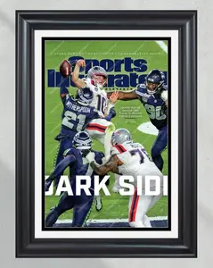 2026 Seattle Seahawks 'DARK SIDE' Super Bowl LX Champions Unframed Poster - Defensive Masterclass vs Patriots Newspaper Print - Future Football History Decor