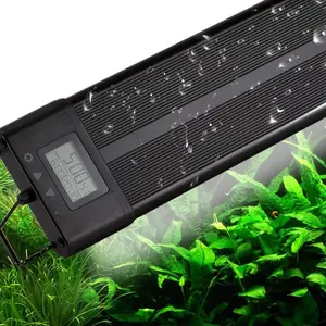 Aquarium Programmable LED Light, for 30~36in Long Full   Fish  Light with LCD Setting Display, 7 Colors, Sunrise Sunset Moon and DIY Mode, for Novices  Players