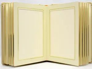 Ivory Leather Wedding Style Photo Album - Personalized Gift
