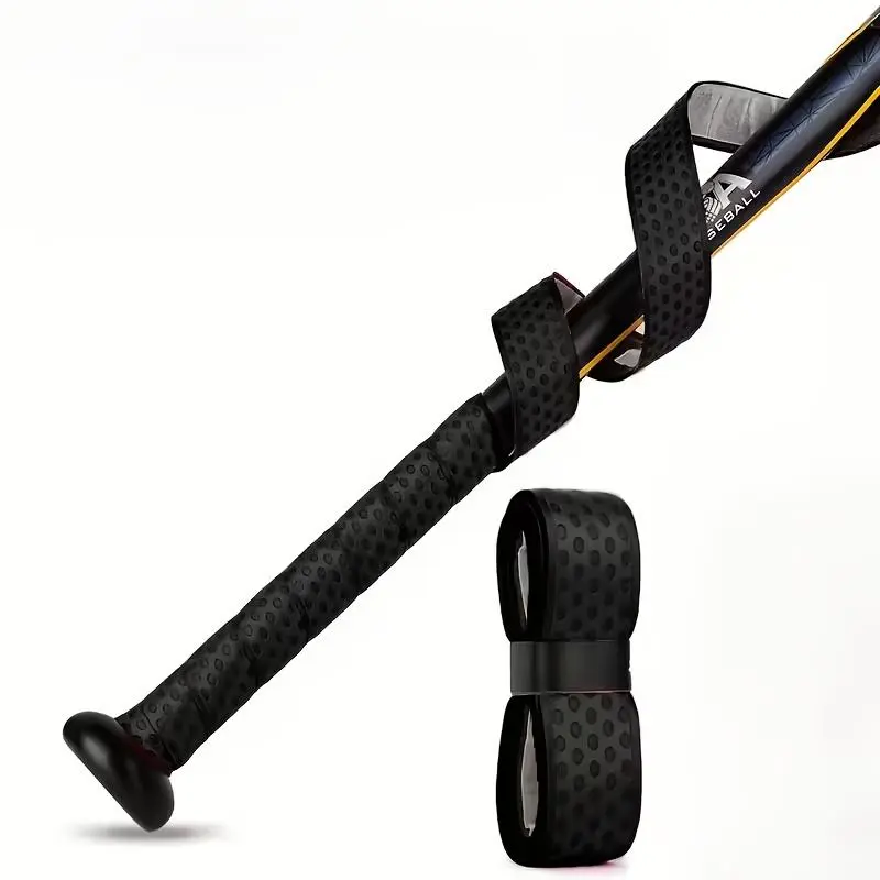 Cushioned PU Leather Bat Grip Tape for Baseball & Softball, 5-Color Nonslip All-Weather Adhesive Wrap for Easy Installation, Adhesive Install, Bat Accessories, Softball Training Equipment, Unisex, Easy Installation For Performance, Easy-Install