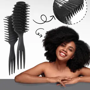 Wet Hair Brush for Curly Hair, 1 Count Curl Defining Hair Styling Brush, Detangling Hair Comb, Hair Shaping & Styling Tools for Home Salon, Detangling Hairbrush, Hair Styling Combs