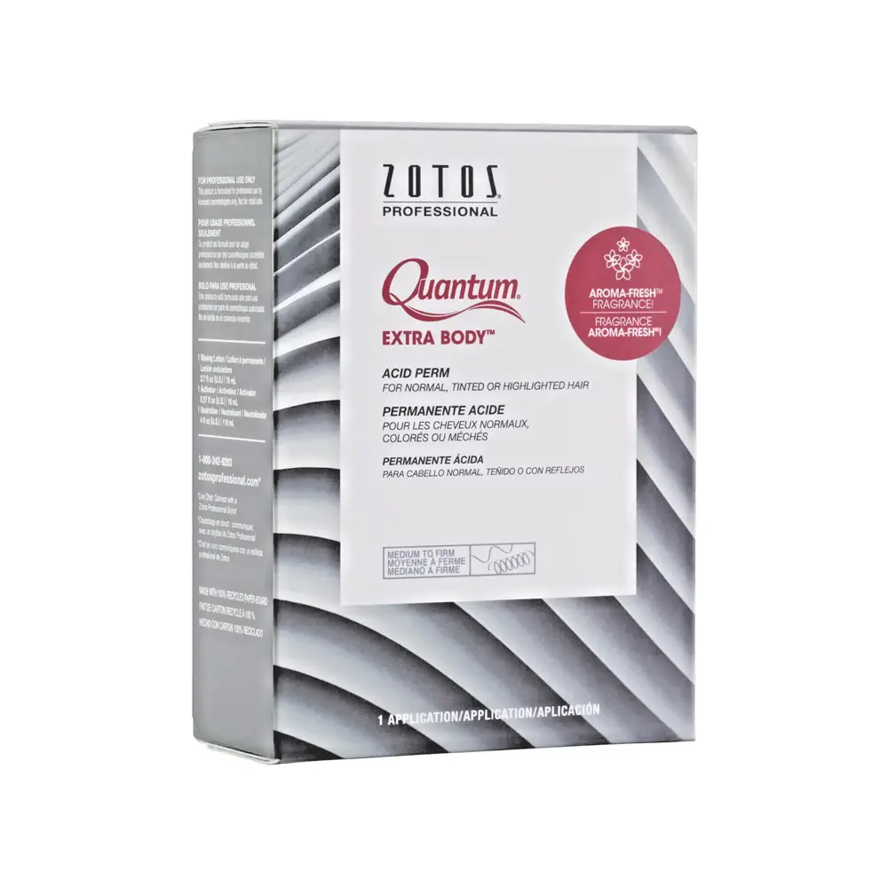 Zotos Quantum Hair Perm - Argan-Infused, Tinted Hair Care Product for Resistant Locks, Delivering Flexible Curls & Extra Body, Hair Care Products