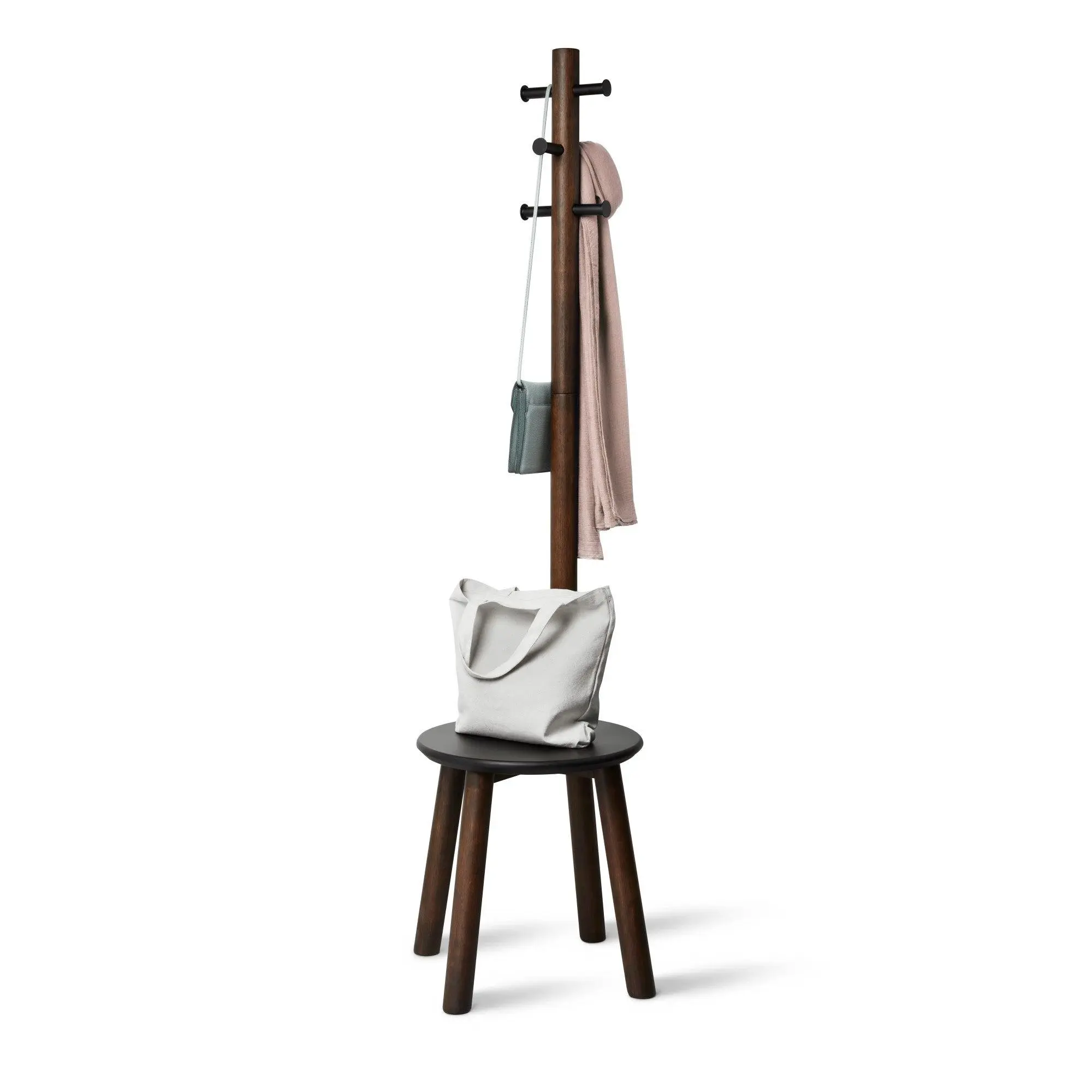 Pillar Stool and Coat Rack