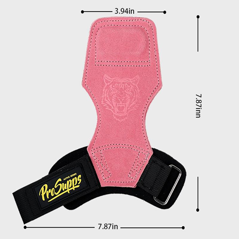 Wrist Straps for Weightlifting, 4mm Thick and Double Layered Leather Weight Lifting Wrist Straps for Deadlift and Powerlifting, Adjustable Neoprene Padded Gym Lifting Straps for Women Men, PROSUPPS Wrist Wraps for Weightlifting (Pair)