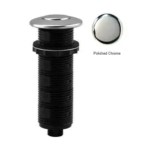 212 MAIN Forged Brass Heavy Duty Replacement Switch Button - Polished Chrome Trim, Garbage Disposal Compatible, Long Shaft, Mounting-Friendly, Fits Kitchen Fixtures