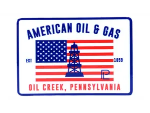 American Oil and Gas Decal