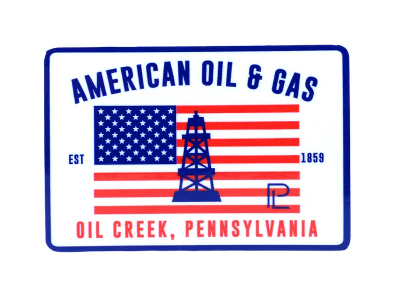 American Oil and Gas Decal