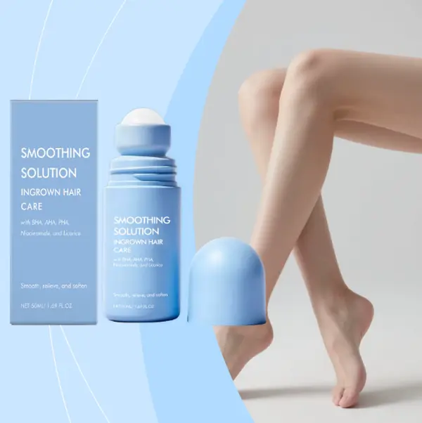 Ingrown Hair Serum for Bikini Area Armpit Arm Leg Ingrown Hair Treatment Moisturizing Skin AHA BHA PHA Roll on Centella Serum