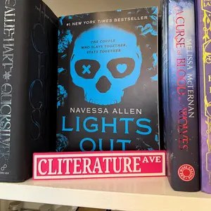 Cliterature Bookshelf Street Signs (Customizable)  Bookcase Sign
